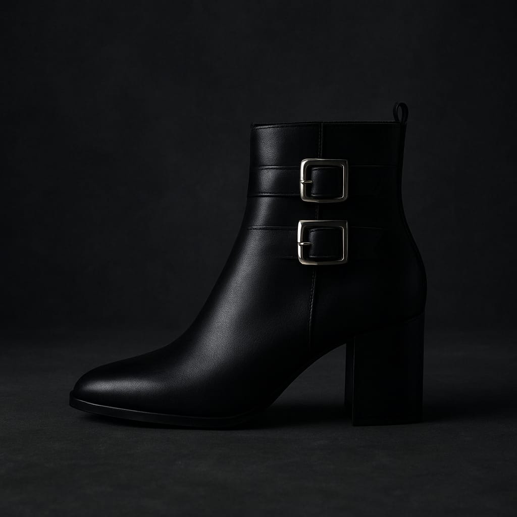 Vegan Leather Ankle Boots