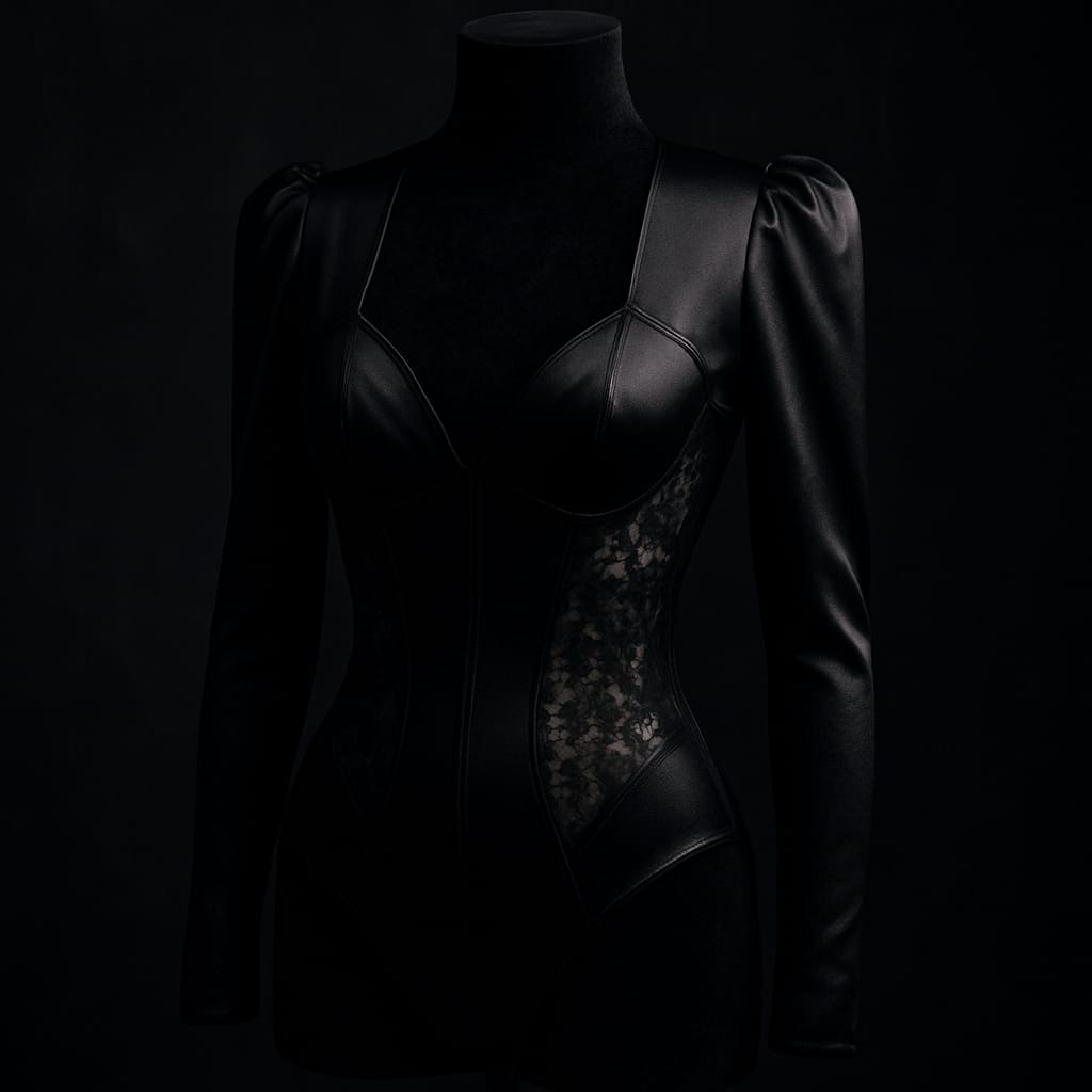 Black Velvet Bodysuit