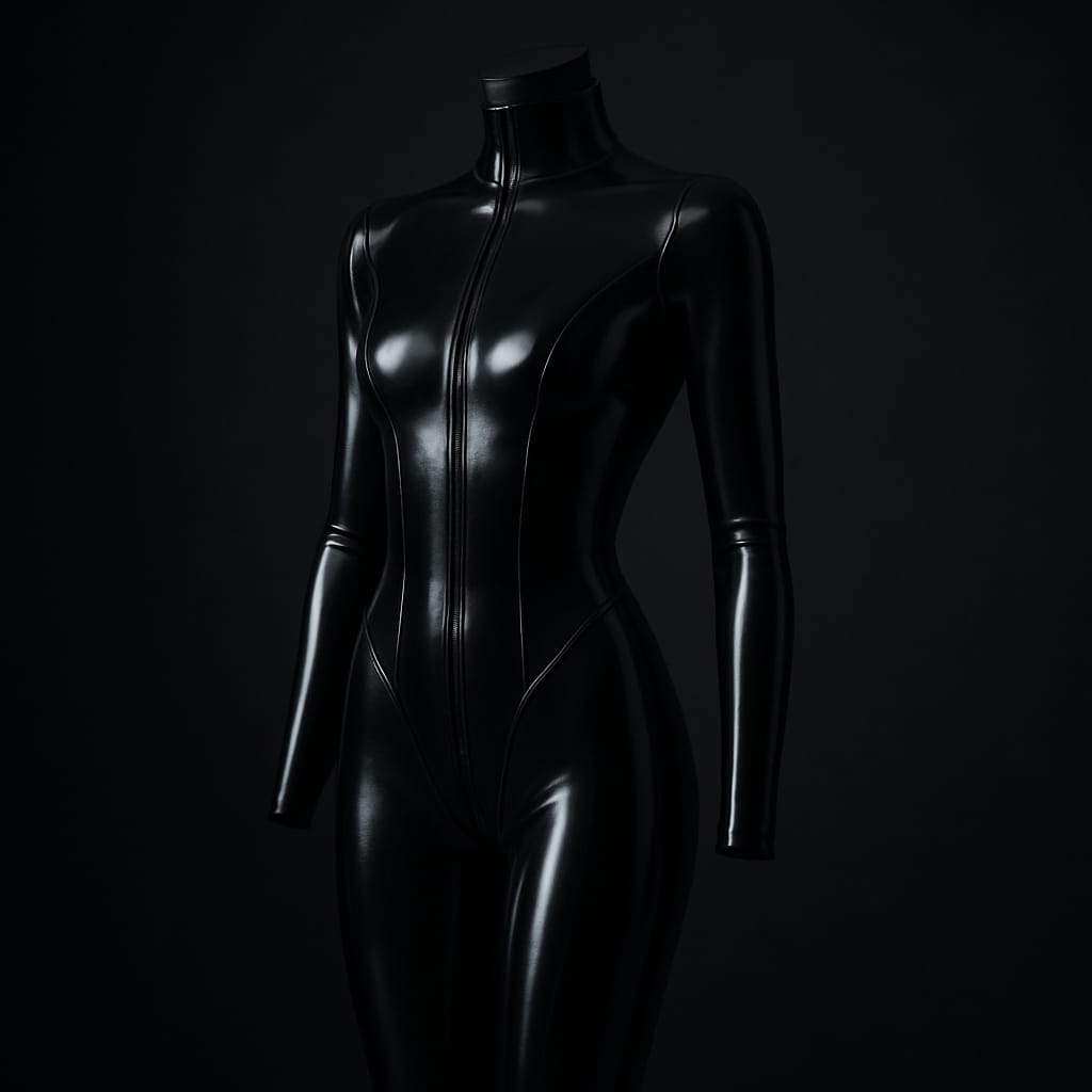 Latex-Look Fitted Catsuit