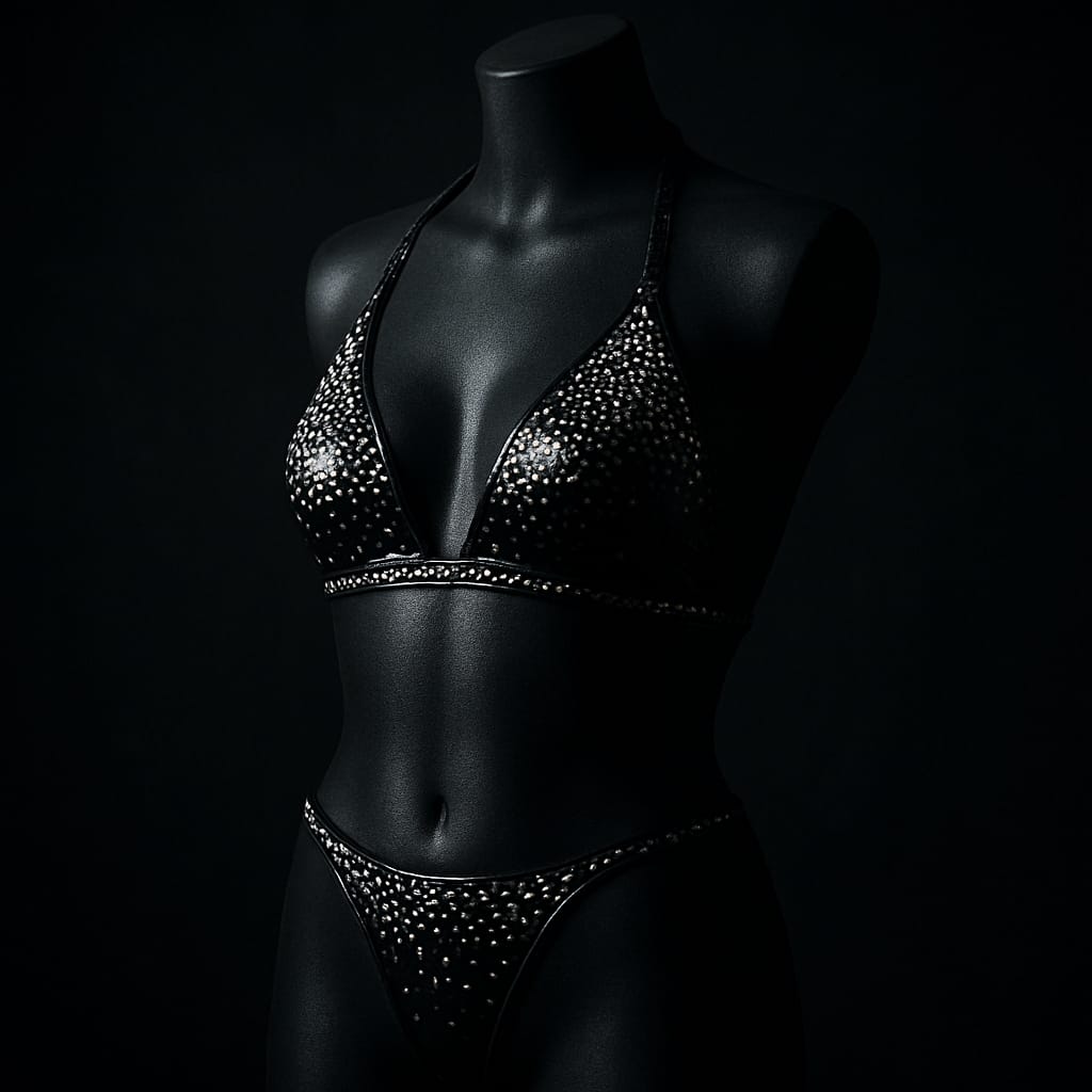 Rhinestone Halter & G-String