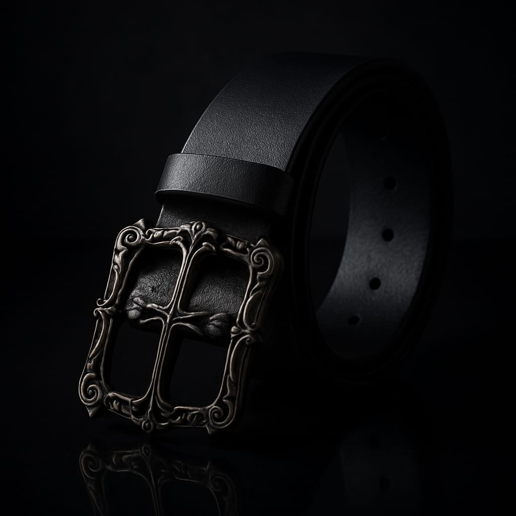 Studded Leather Belt