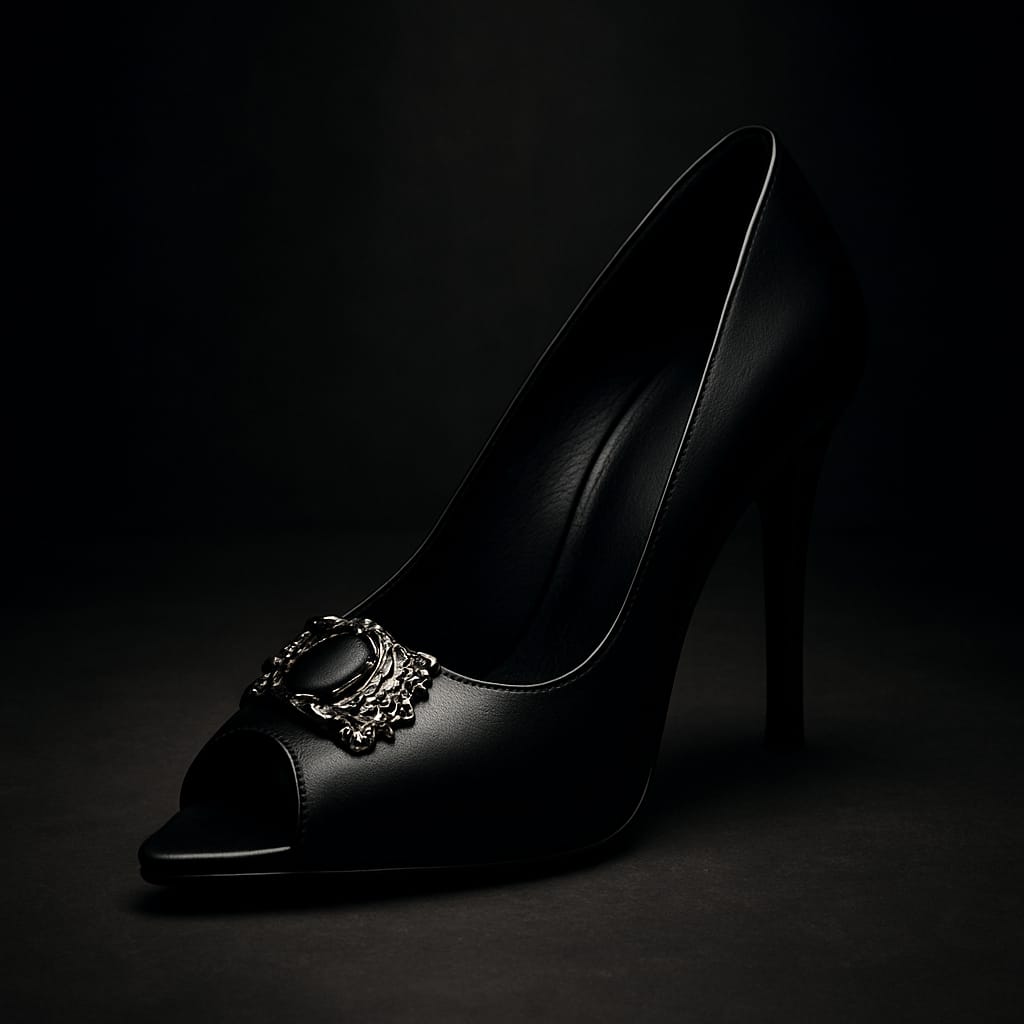 Vampire Peep-Toe Heels