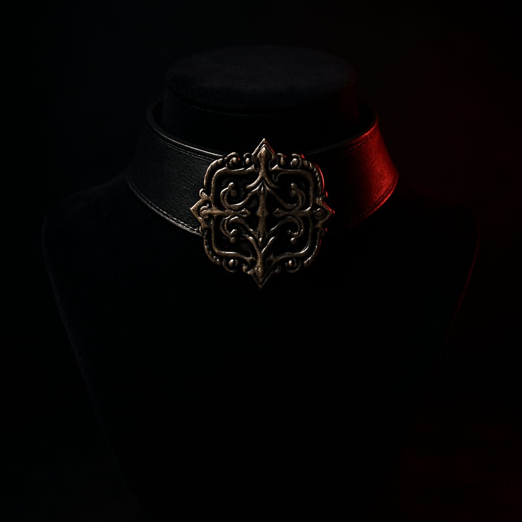 Leather Buckle Choker