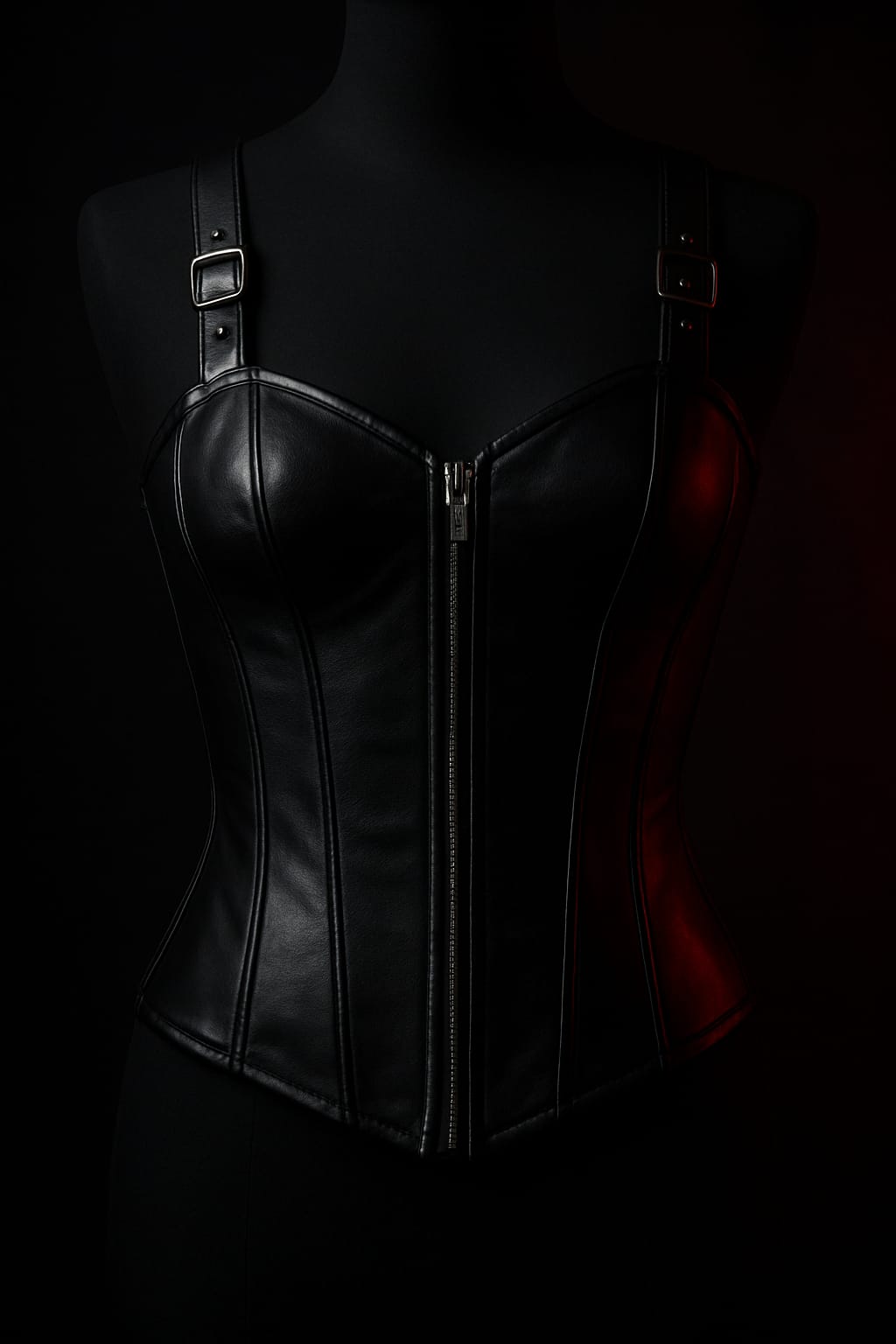 Leather Corset Club Top